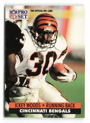 1991 Pro Set #467 Ickey Woods Cincinnati Bengals - Image 1 of 2