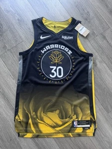 Nike Authentic Golden State Warriors Steph Curry Jersey size 44 City Edition - Picture 1 of 9