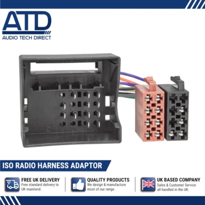 Adaptador Iso para Renault Clio Laguna Twingo Fluencia Radio Cableado Quadlock - Imagen 1 de 4