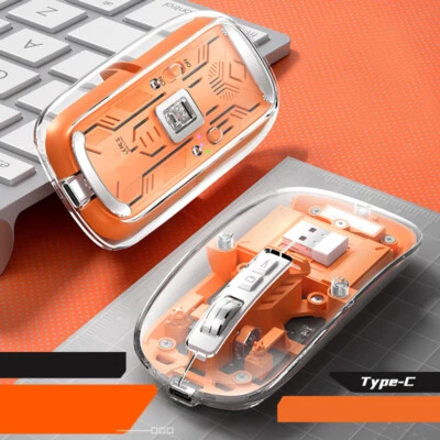 Wireless Bluetooth mouse optics mini Portable Rechargeable magnetic attraction - Image 1 of 4