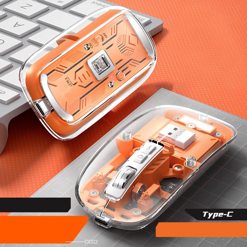 Wireless mouse mini mute Portable With magnetic attraction Rechargeable optics - Image 1 of 4