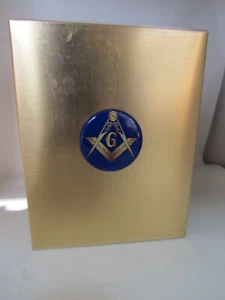MASONIC MASON logo Brass Adult Niche Urn for Ashes 200 CU.IN. - Picture 1 of 5