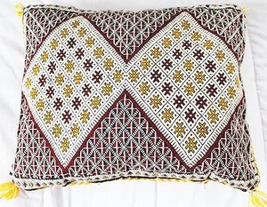 Vintage Moroccan pillow cover with Sequins 17'' X 22'' Double face - Picture 1 of 1