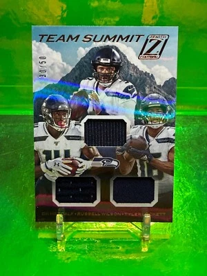 #30/50 2020 jersey Russell Wilson DK Metcalf Tyler Lockett Team Summit Zenith - Image 1 of 2