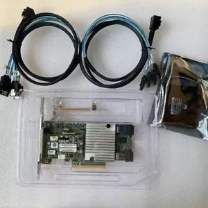 LSI S3108 9362-8i 1GB PCI-E 3.0 CVM02 12Gb/s RAID Controller +KEY BBU 8643 Cable - Bild 1 von 8