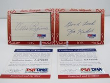 OLLIE BEJMA/ JOE KUHEL 2016 HISTORIC AUTOGRAPHS FRIENDS 'N FOES DUAL AUTOGRAPH