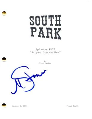 Matt Stone Signed Autograph South Park Full Episode Script Screenplay - Image 1 of 2