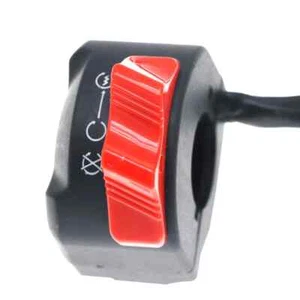 12V push-button switch mounted on the motorcycle handlebar - Picture 1 of 9