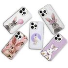 Rabbit Phone case for Apple iPhone 15 14 13 12 11 Xr SE Clear Rubber Slim
