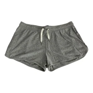 Reebok Girls Youth Shorts Size Medium Gray Tie Elastic Waist Running Norm Core - Picture 1 of 6