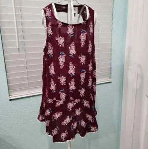 Blusa Knox Rose Boho Borgoña Floral Talla Mediana Nueva Sin Etiquetas - Imagen 1 de 5