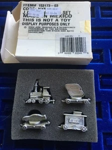 Dale Earnhardt Jr Miniature HO 4 piece Pewter Train Set NASCAR Collectible 2004 - Picture 1 of 10