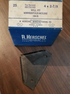 Herschel 25 TopSerrated Sections 4x2-7/8 Fits Minneapolis-Moline 1941K MB1170-X6 - Picture 1 of 1