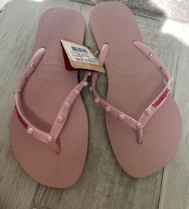 Chanclas Havaianas Mujer 11/12 In Cristal Rosa Color. - Imagen 1 de 3