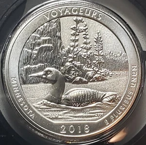 2018-S Gem Revese Proof  Silver Voyageurs Washington Quarter - Picture 1 of 2