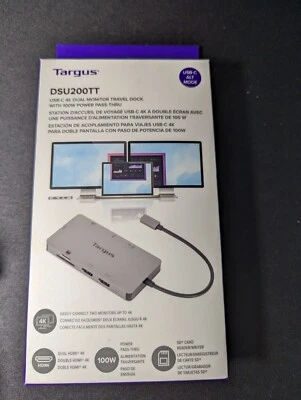 Targus - USB-C Dual HDMI 4K Docking Station with 100W PD Pass-Thru ( DOCK423A ) - Image 1 of 3