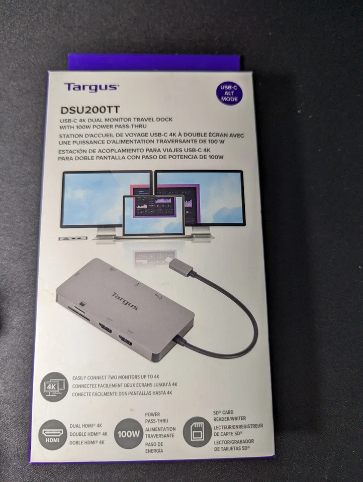 Targus - USB-C Dual HDMI 4K Docking Station with 100W PD Pass-Thru ( DOCK423A ) - Image 1 of 3