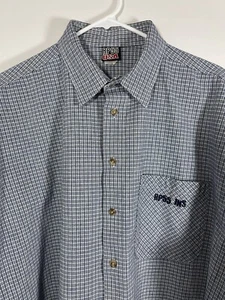 RP55 Urban Couture 2XL Blue Pattern Button Down Shirt - Picture 1 of 4