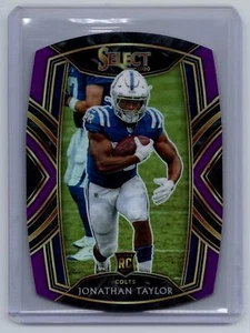 Panini Select #253 2020 Jonathan Taylor púrpura Prizm troquelado - Imagen 1 de 2