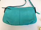 Makowsky Women's Shoulder Bag Turquoise Leather T2247 H382
