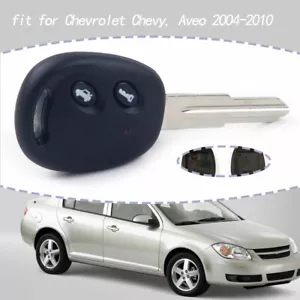 Car 2 Buttons Remote Key Fob Case Shell Blank Blade For Chevrolet Chevy Aveo - Foto 1 di 5