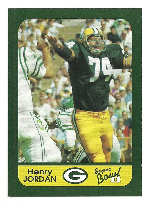 Henry Jordan 1991 Super Bowl II 25th Anniversary Green Bay Packers Virginia #39 - Image 1 of 2