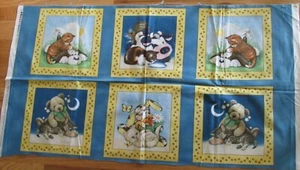1 Darling "Kitty Play"  Cotton Quilting Sewing Crafting Fabric Panel - Picture 1 of 1