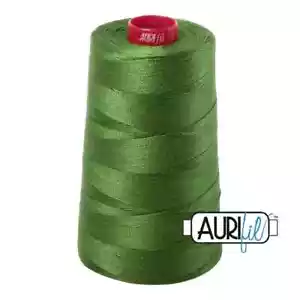 5018 Dark Grass Green Aurifil Mako 12wt Cotton Large Thread Cone 1914yds - Picture 1 of 1