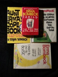 Lot 4 Erma Bombeck Family 1 PB The Ties 3 HC Grass is Greener Cope Book Go Boise - Picture 1 of 4