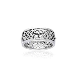 Keltisch Irisches Kleeblatt 925 Sterlingsilber Ring Fein Heritage Schmuck Klee - Bild 1 von 3