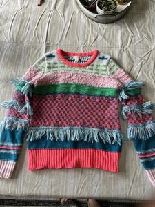 Cat & Jack Bright Neon Multicolored Sweater - Picture 1 of 6