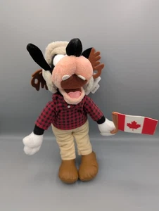Disneyland Goofy Stofftier Plüschtier kanadisches Thema Epcot auf der ganzen Welt neu mit Etikett - Bild 1 von 5