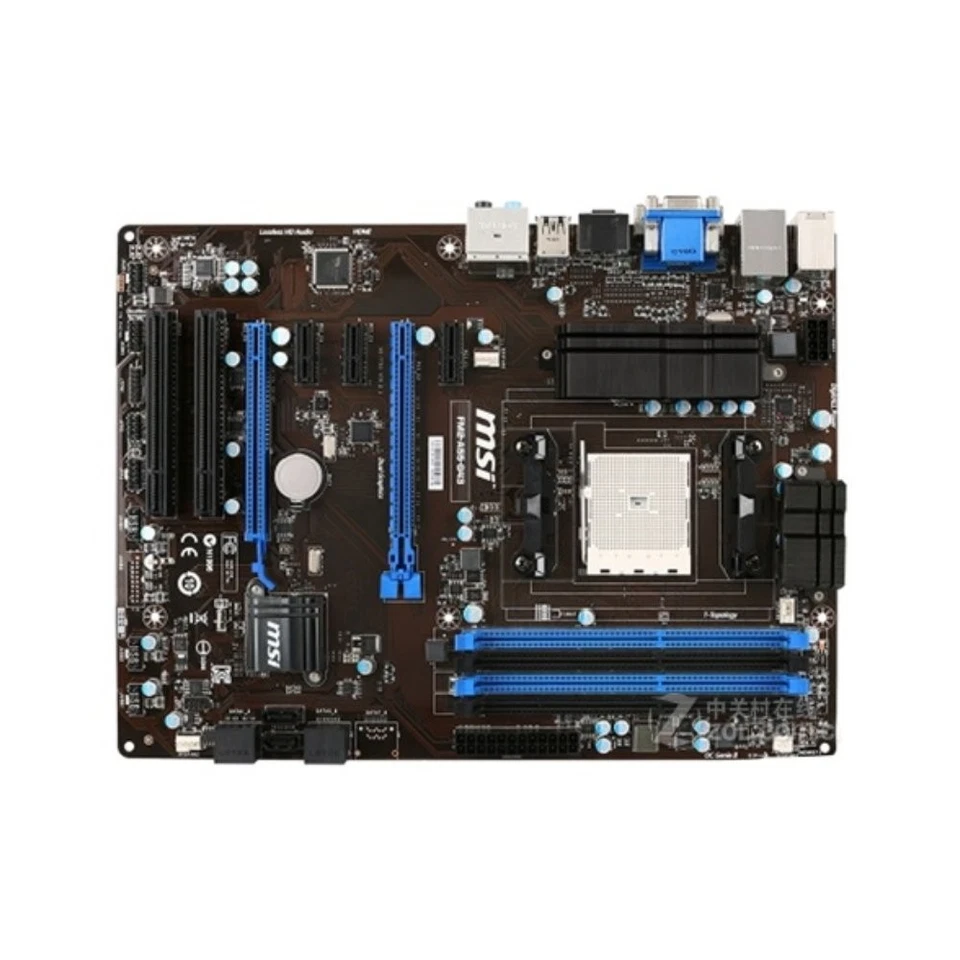 MSI FM2-A55-G43 Motherboard AMD A55 DDR3 Socket FM2 ATX w/ IO Shield - Image 1 of 1