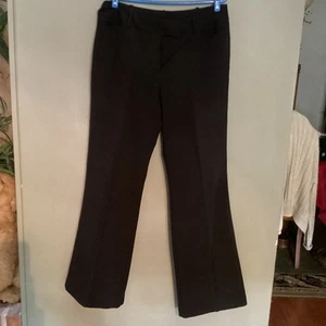 George Women's Black Straight Let Stetch Pants Size 12 - Picture 1 of 4