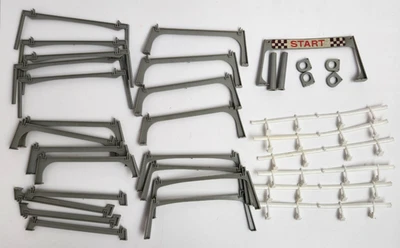 Vintage 1964 Eldon 1/32 Road Race Gray Bridge Track Riser Support Guard Rail lot - Image 1 of 4