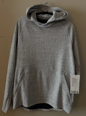 NUEVO CON ETIQUETAS Sudadera con Capucha Para Hombre Mediana Lululemon At Ease HMEL/NEGRO Gris $148 Foto 1 de 3