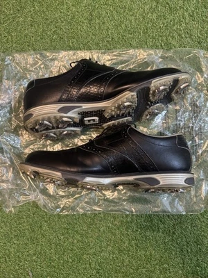 Pro Black Footjoy Dryjoy Tour Golf Men’s Shoes 10.5 Narrow Open Box Condition - Image 1 of 4