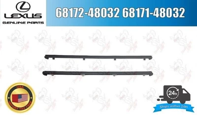 Lexus Genuine RX400H RX330 RX350 WEATHERSTRIP FRONT DOOR GLASS INNER RH LH Set - Image 1 of 4