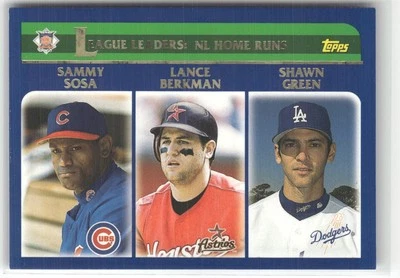 2003 Topps #345 National League Home Run Leaders ☘️MA6 - Image 1 of 2