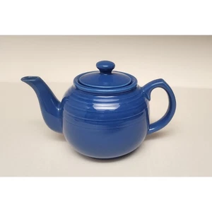 TeaPot Kettle Ceramic Pottery Cobalt Blue Coffee- Tea - Picture 1 of 11