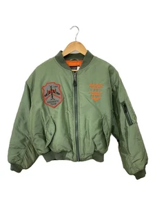 Avirex Flight Jacket/M/Nylon/Khk/Print/615-00-573-8335 12311 - Picture 1 of 7