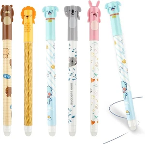 Bolígrafo borrable, azul bolígrafos borrables, 0,5 mm bolígrafos de gel borrables, T - Imagen 1 de 30