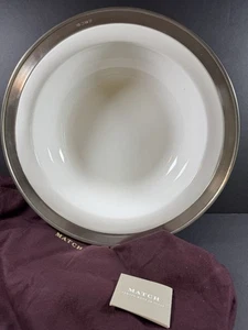 Match Convivio Runde 15,5" Servierschale Zinn Italien Neu ohne Etikett * - Bild 1 von 4