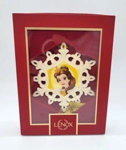 LENOX DISNEY BELLE Snowflake Christmas Ornament New in Box - Picture 1 of 3