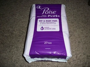 Poise Fresh Protection Plus Pads 6+ Ultimate Long 27 Pads für Tag und Nacht - Bild 1 von 2