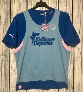 Puma Hoops X Kidsuper Deportes T-Shirt Blue Tank Top Men's Small 627857-01 NWT - Picture 1 of 7