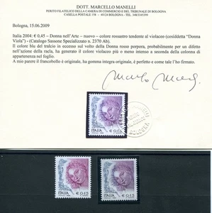 Donna nell'Arte euro 0,45 varietà colore diverso - Picture 1 of 1