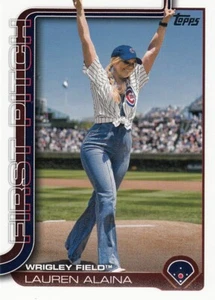 2025 Topps Series 1 -Wrigley Field Lauren Alaina 1st Pitch -Cubs- Free Shipping - Picture 1 of 2