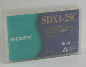 Sony SDX1-25C Advanced Intelligent Tape Data Cartridge 25/65 GB SEALED - Afbeelding 1 van 2