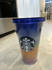 STARBUCKS Easter Floral Desert Rainbow Pride Grande Logo Cold Cup TUMBLER 16 Oz - Picture 1 of 2